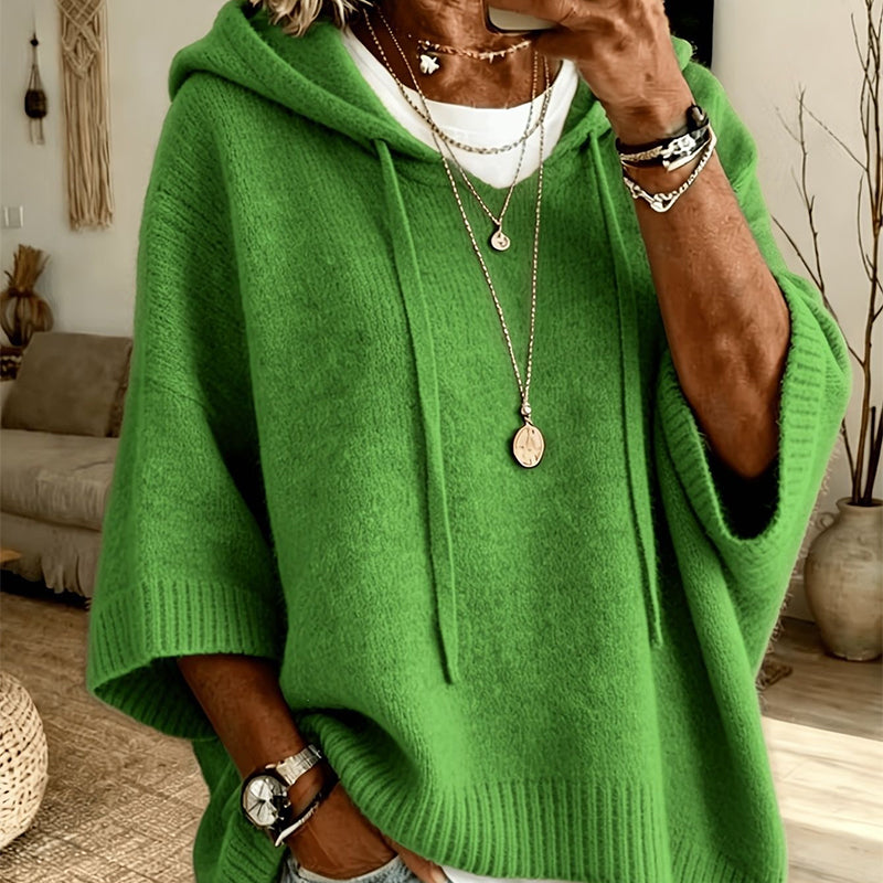 š„Women's Hooded Drawstring Knit Pullover