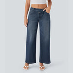 Low Rise Baggy Wide Leg Casual Jeans
