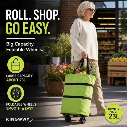 Foldable Rolling Shopping Cart