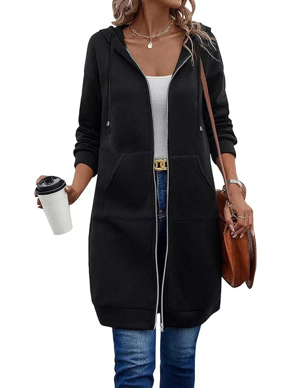 Womens Zip Up Fleece Hoodie-Your New Everyday Cozy Layer 🤍