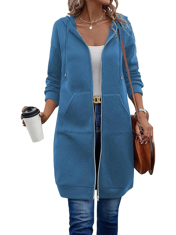 Womens Zip Up Fleece Hoodie-Your New Everyday Cozy Layer 🤍