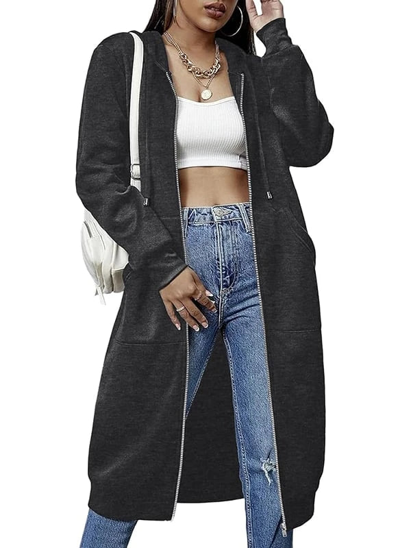 Womens Zip Up Fleece Hoodie-Your New Everyday Cozy Layer 🤍