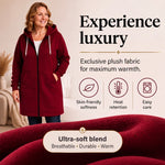 Womens Zip Up Fleece Hoodie-Your New Everyday Cozy Layer 🤍