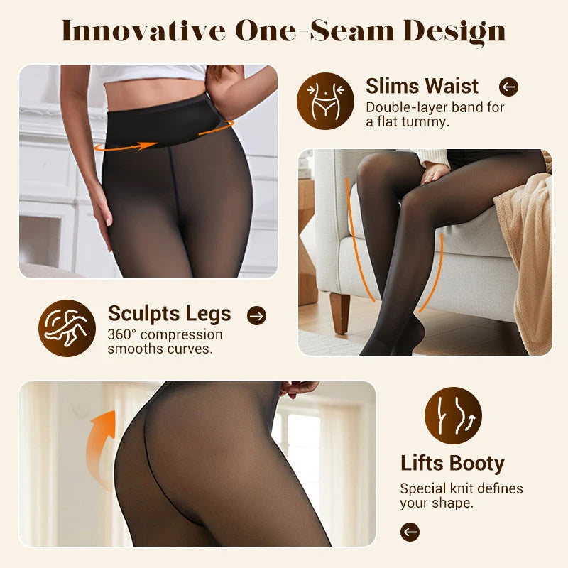 Pile Lined Shaping Tights