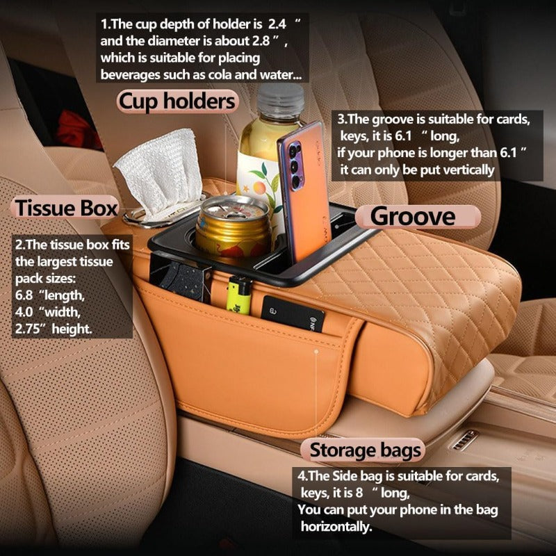 Multifunctional Car Console Storage