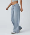 Low Rise Baggy Wide Leg Casual Jeans