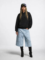 Rhinestone Oversized Hoodie