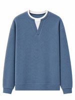 Textured Waffle Long Sleeve Tee