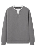 Textured Waffle Long Sleeve Tee
