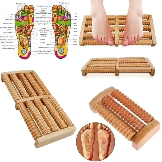 DeepRoll Wooden Foot Massager