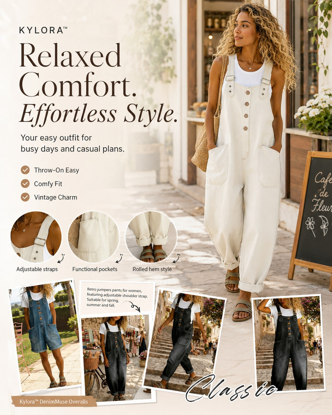 DenimMuse Overalls One Piece. Endless Everyday Looks. ✨DenimMuse Overalls
