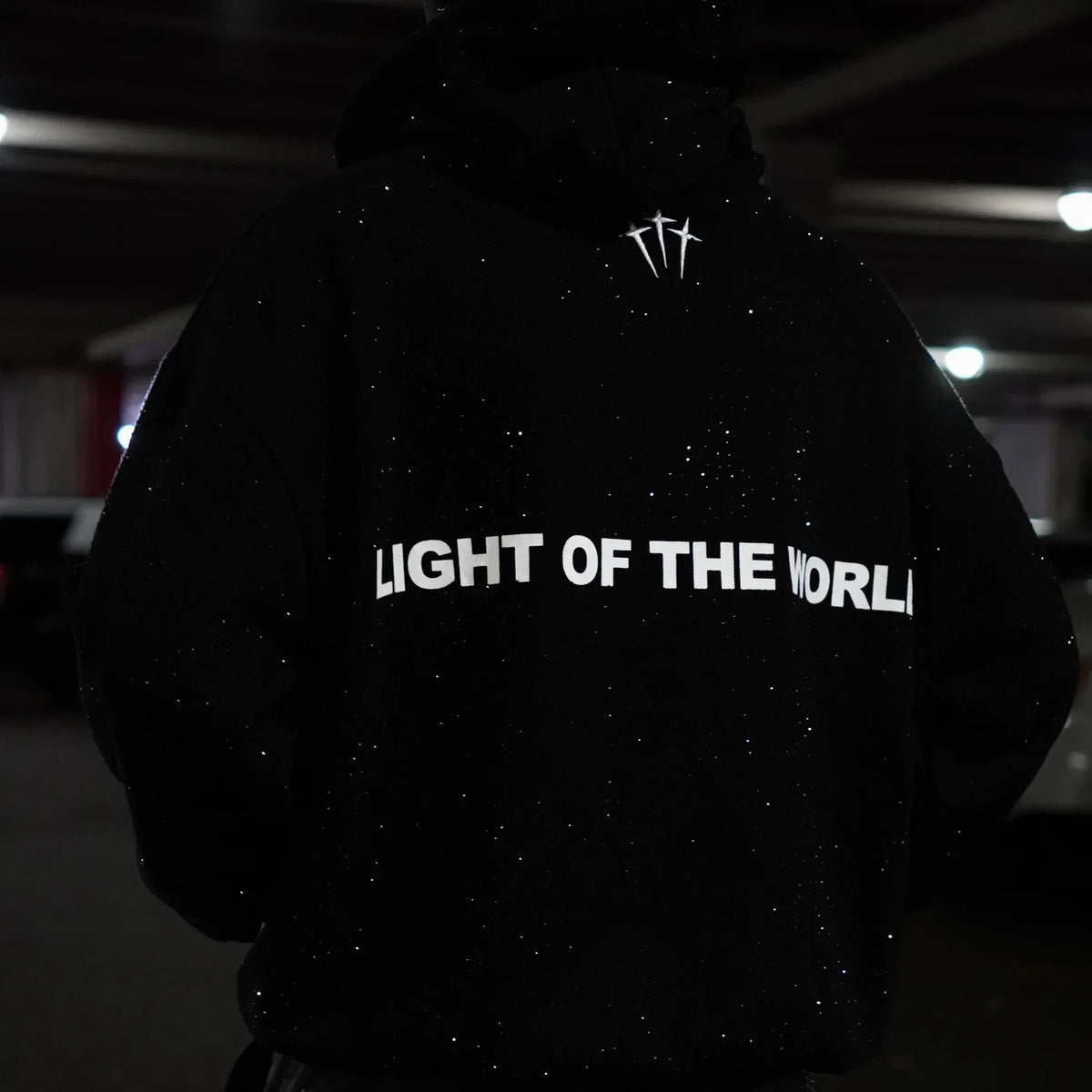 Jesus is The Light Rhinestone Hoodie