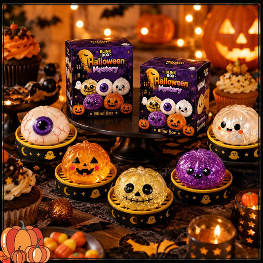 Cross-Border Pinchle Ghost Bun Gift Box New Halloween Bun Squeeze Rebound Decompression Horror Toy
