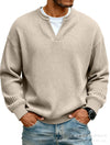 Textured Waffle Long Sleeve Tee