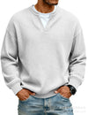 Textured Waffle Long Sleeve Tee