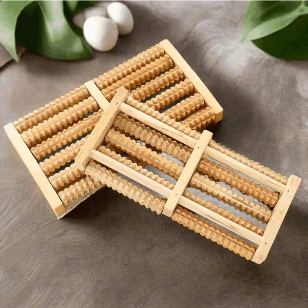 DeepRoll Wooden Foot Massager