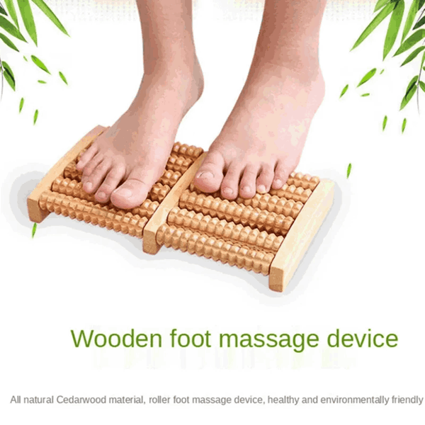 DeepRoll Wooden Foot Massager
